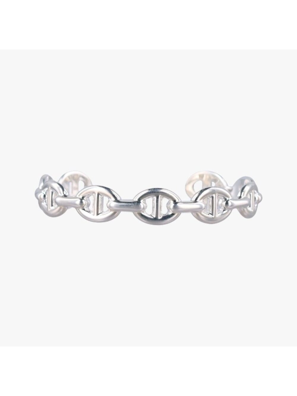 Hermes Chaine D'ancre Enchainee Silver Bracelet